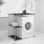 Black iron washing machine shelf 87x55x90.5 cm by vidaXL, Towel racks - Ref: Foro24-343145, Price: 22,91 €, Discount: %