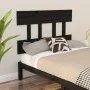 Cabecero de cama madera maciza de pino negro 103,5x3x81 cm de vidaXL, Cabeceros y pies de cama - Ref: Foro24-819109, Precio: ...