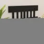 Solid black pine wood bed headboard 123.5x3x81 cm by vidaXL, Headboards and footboards - Ref: Foro24-819114, Price: 28,70 €, ...