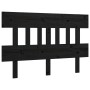 Cabecero de cama madera maciza de pino negro 123,5x3x81 cm | Foro24.es | Tu tienda online para hogar, jardín y más Foro24.es