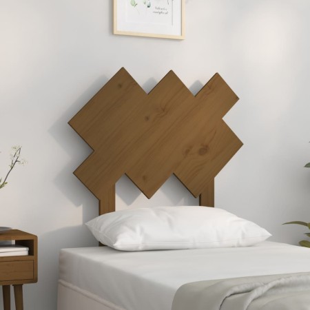 Bettkopfteil aus massivem Kiefernholz, honigbraun, 72,5 x 3 x 81 cm von vidaXL, Kopf- und Fußteile - Ref: Foro24-819198, Prei...