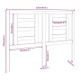 Bettkopfteil aus massivem Kiefernholz in Honigbraun, 126 x 4 x 100 cm von vidaXL, Kopf- und Fußteile - Ref: Foro24-818813, Pr...