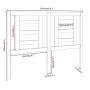Bettkopfteil aus massivem Kiefernholz in Honigbraun, 126 x 4 x 100 cm von vidaXL, Kopf- und Fußteile - Ref: Foro24-818813, Pr...