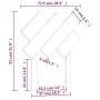 Cabecero de cama madera maciza pino marrón miel 72,5x3x81 cm de vidaXL, Cabeceros y pies de cama - Ref: Foro24-819198, Precio...