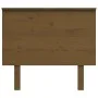 Cabecero de cama madera maciza de pino marrón miel 94x6x82,5 cm de vidaXL, Cabeceros y pies de cama - Ref: Foro24-819153, Pre...