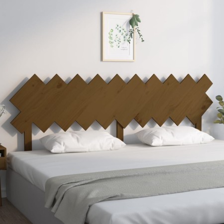 Bettkopfteil aus massivem Kiefernholz in Honigbraun, 196 x 3 x 80,5 cm von vidaXL, Kopf- und Fußteile - Ref: Foro24-819243, P...