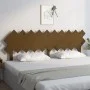 Cabecero de cama madera maciza pino marrón miel 196x3x80,5 cm de vidaXL, Cabeceros y pies de cama - Ref: Foro24-819243, Preci...