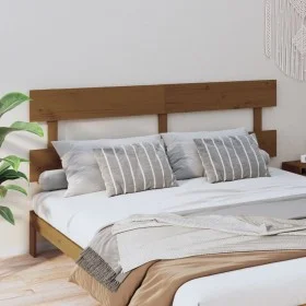 Honey brown solid pine wood bed headboard 184x3x81 cm by vidaXL, Headboards and footboards - Ref: Foro24-819088, Price: 52,90...