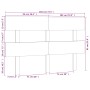 Bettkopfteil aus massivem Kiefernholz in Honigbraun, 184 x 3 x 81 cm von vidaXL, Kopf- und Fußteile - Ref: Foro24-819088, Pre...