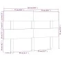 Bettkopfteil aus massivem Kiefernholz in Honigbraun, 154 x 3 x 81 cm von vidaXL, Kopf- und Fußteile - Ref: Foro24-819078, Pre...