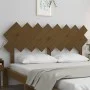 Cabecero de cama madera maciza pino marrón miel 159,5x3x80,5 cm de vidaXL, Cabeceros y pies de cama - Ref: Foro24-819233, Pre...