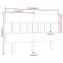 Bettkopfteil aus massivem Kiefernholz, 153,5 x 3 x 81 cm von vidaXL, Kopf- und Fußteile - Ref: Foro24-819125, Preis: 40,32 €,...