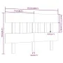 Bettkopfteil aus massivem Kiefernholz, 153,5 x 3 x 81 cm von vidaXL, Kopf- und Fußteile - Ref: Foro24-819125, Preis: 39,78 €,...