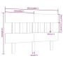 Bettkopfteil aus massivem Kiefernholz, honigbraun, 203,5 x 3 x 81 cm von vidaXL, Kopf- und Fußteile - Ref: Foro24-819143, Pre...