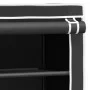 2-level black iron washer shelf 71x29.5x170.5cm by vidaXL, Towel racks - Ref: Foro24-343135, Price: 28,69 €, Discount: %