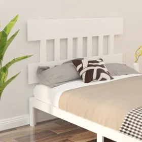 Solid white pine wood bed headboard 143.5x3x81 cm by vidaXL, Headboards and footboards - Ref: Foro24-819121, Price: 31,88 €, ...
