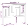 Bettkopfteil aus massivem Kiefernholz, 165,5 x 4 x 100 cm von vidaXL, Kopf- und Fußteile - Ref: Foro24-818980, Preis: 46,46 €...
