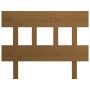Honey brown solid pine wood bed headboard 93.5x3x81 cm by vidaXL, Headboards and footboards - Ref: Foro24-819103, Price: 21,8...