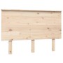 Bettkopfteil aus massivem grauem Kiefernholz, 124 x 6 x 82,5 cm von vidaXL, Kopf- und Fußteile - Ref: Foro24-819160, Preis: 4...