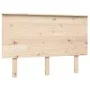 Solid gray pine wood bed headboard 124x6x82.5 cm by vidaXL, Headboards and footboards - Ref: Foro24-819160, Price: 48,71 €, D...