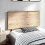 Solid gray pine wood bed headboard 124x6x82.5 cm by vidaXL, Headboards and footboards - Ref: Foro24-819160, Price: 48,71 €, D...