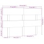 Bettkopfteil aus massivem Kiefernholz, 154 x 3 x 81 cm von vidaXL, Kopf- und Fußteile - Ref: Foro24-819075, Preis: 47,99 €, R...