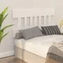 Solid white pine wood bed headboard 163.5x3x81 cm by vidaXL, Headboards and footboards - Ref: Foro24-819131, Price: 39,19 €, ...
