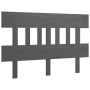 Solid gray pine wood bed headboard 153.5x3x81 cm by vidaXL, Headboards and footboards - Ref: Foro24-819127, Price: 44,93 €, D...