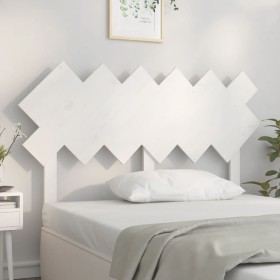 Bettkopfteil aus massivem weißem Kiefernholz, 132 x 3 x 81 cm von vidaXL, Kopf- und Fußteile - Ref: Foro24-819216, Preis: 43,...