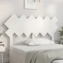 Solid white pine wood bed headboard 132x3x81 cm by vidaXL, Headboards and footboards - Ref: Foro24-819216, Price: 42,87 €, Di...