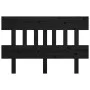 Solid black pine wood bed headboard 183.5x3x81 cm by vidaXL, Headboards and footboards - Ref: Foro24-819139, Price: 35,48 €, ...