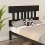 Solid black pine wood bed headboard 183.5x3x81 cm by vidaXL, Headboards and footboards - Ref: Foro24-819139, Price: 35,48 €, ...