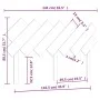 Bettkopfteil aus massivem Kiefernholz, 141 x 3 x 80,5 cm von vidaXL, Kopf- und Fußteile - Ref: Foro24-819220, Preis: 36,14 €,...