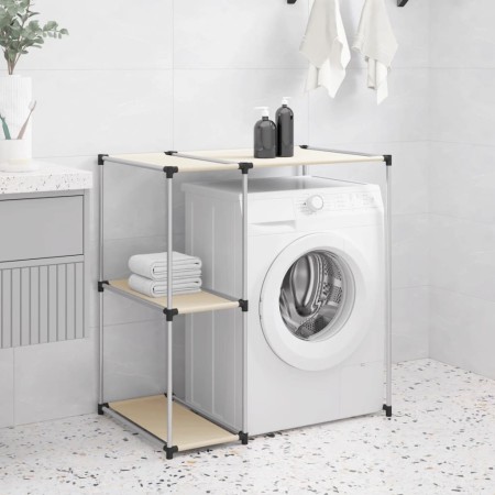 Cream iron washing machine shelf 87x55x90.5 cm by vidaXL, Towel racks - Ref: Foro24-343147, Price: 22,91 €, Discount: %