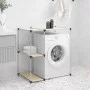 Cream iron washing machine shelf 87x55x90.5 cm by vidaXL, Towel racks - Ref: Foro24-343147, Price: 22,51 €, Discount: %