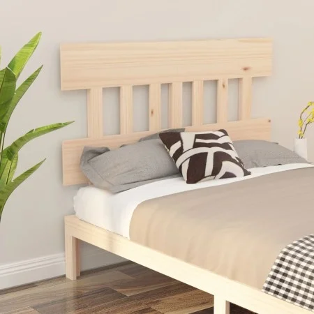Solid pine wood bed headboard 203.5x3x81 cm by vidaXL, Headboards and footboards - Ref: Foro24-819140, Price: 33,59 €, Discou...