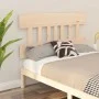 Solid pine wood bed headboard 203.5x3x81 cm by vidaXL, Headboards and footboards - Ref: Foro24-819140, Price: 33,59 €, Discou...