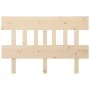 Solid pine wood bed headboard 203.5x3x81 cm by vidaXL, Headboards and footboards - Ref: Foro24-819140, Price: 33,59 €, Discou...