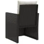 Garden furniture with cushions 3 pieces black synthetic rattan by vidaXL, Garden sets - Ref: Foro24-319192, Price: 141,79 €, ...
