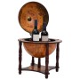 Globe wine rack solid wood eucalyptus brown by vidaXL, Wine and liquor cabinets - Ref: Foro24-343473, Price: 114,10 €, Discou...