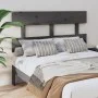 Cabecero de cama madera maciza de pino gris 138x3x81 cm de vidaXL, Cabeceros y pies de cama - Ref: Foro24-819067, Precio: 39,...