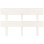 Cabecero de cama madera maciza de pino blanco 124x3x81 cm