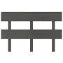 Solid gray pine wood bed headboard 144x3x81 cm by vidaXL, Headboards and footboards - Ref: Foro24-819072, Price: 27,33 €, Dis...