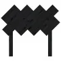 Cabecero de cama madera maciza de pino negro 92x3x81 cm de vidaXL, Cabeceros y pies de cama - Ref: Foro24-819204, Precio: 20,...