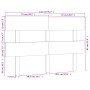 Bettkopfteil aus massivem grauem Kiefernholz, 144 x 3 x 81 cm von vidaXL, Kopf- und Fußteile - Ref: Foro24-819072, Preis: 27,...