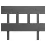 Cabecero de cama madera maciza de pino gris 103,5x3x81 cm de vidaXL, Cabeceros y pies de cama - Ref: Foro24-819107, Precio: 3...