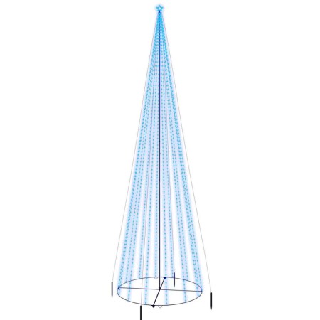 Árbol de Navidad cónico 1134 LED azul 230x800 cm de vidaXL, Arboles de navidad - Ref: Foro24-343500, Precio: 115,89 €