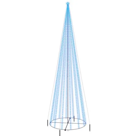 Conical Christmas tree 1134 blue LED 230x800 cm by vidaXL, Christmas trees - Ref: Foro24-343500, Price: 114,68 €, Discount: %