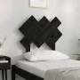 Solid black pine wood bed headboard 72.5x3x81 cm by vidaXL, Headboards and footboards - Ref: Foro24-819199, Price: 21,37 €, D...