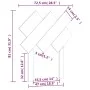 Cabecero de cama madera maciza de pino negro 72,5x3x81 cm de vidaXL, Cabeceros y pies de cama - Ref: Foro24-819199, Precio: 2...